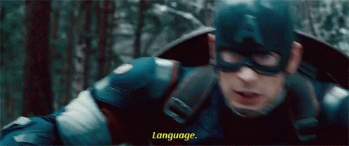 Image result for captain america language gif